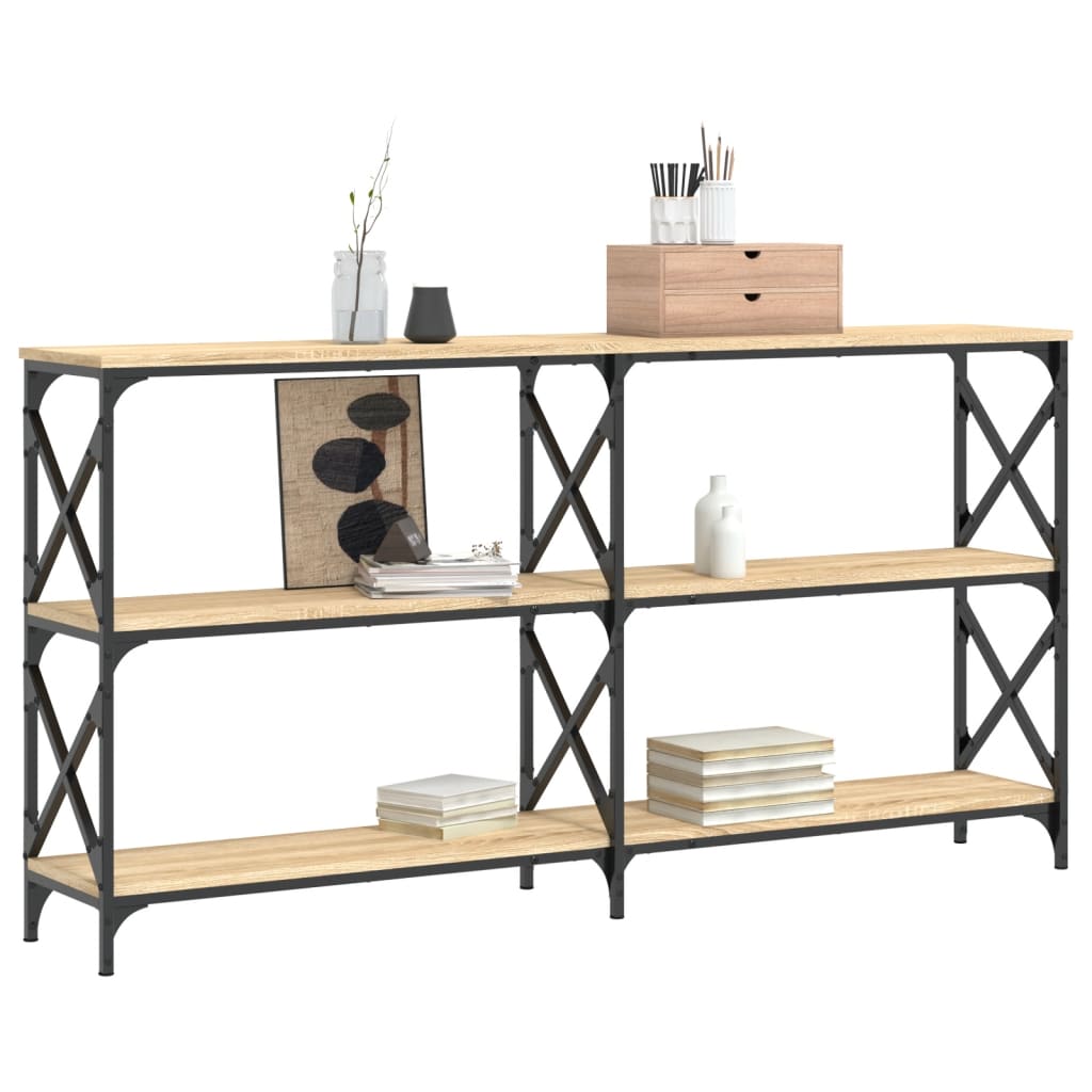 Console Table Sonoma Oak 156x28x80,5 cm Engineered Wood