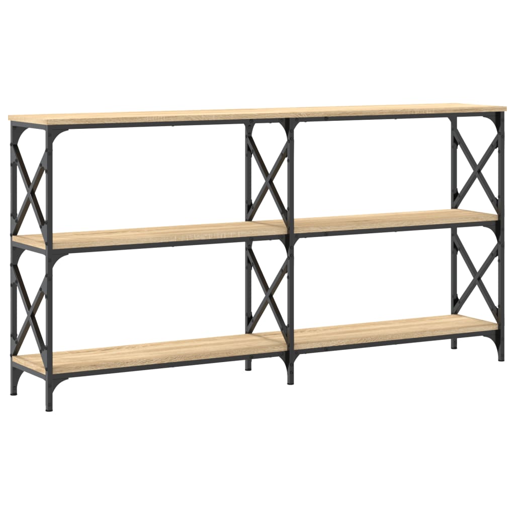 Console Table Sonoma Oak 156x28x80,5 cm Engineered Wood
