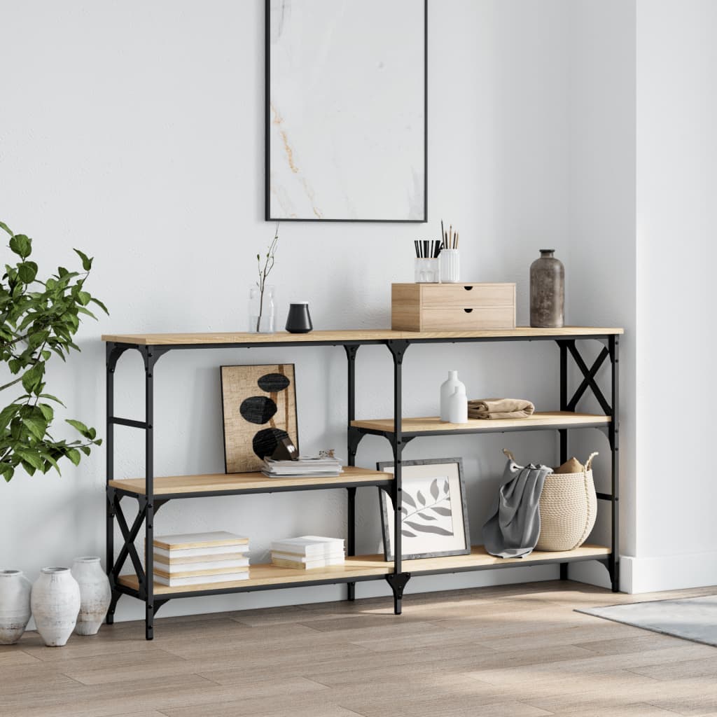 Console Table Sonoma Oak 150x29x76,5 cm Engineered Wood