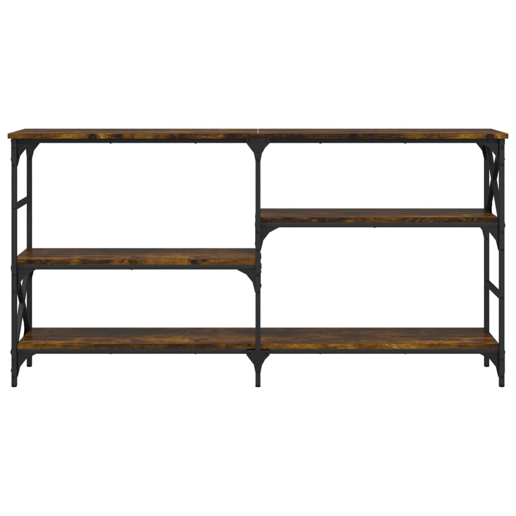 Console Table Smoked Oak 150x29x76,5 cm Engineered Wood