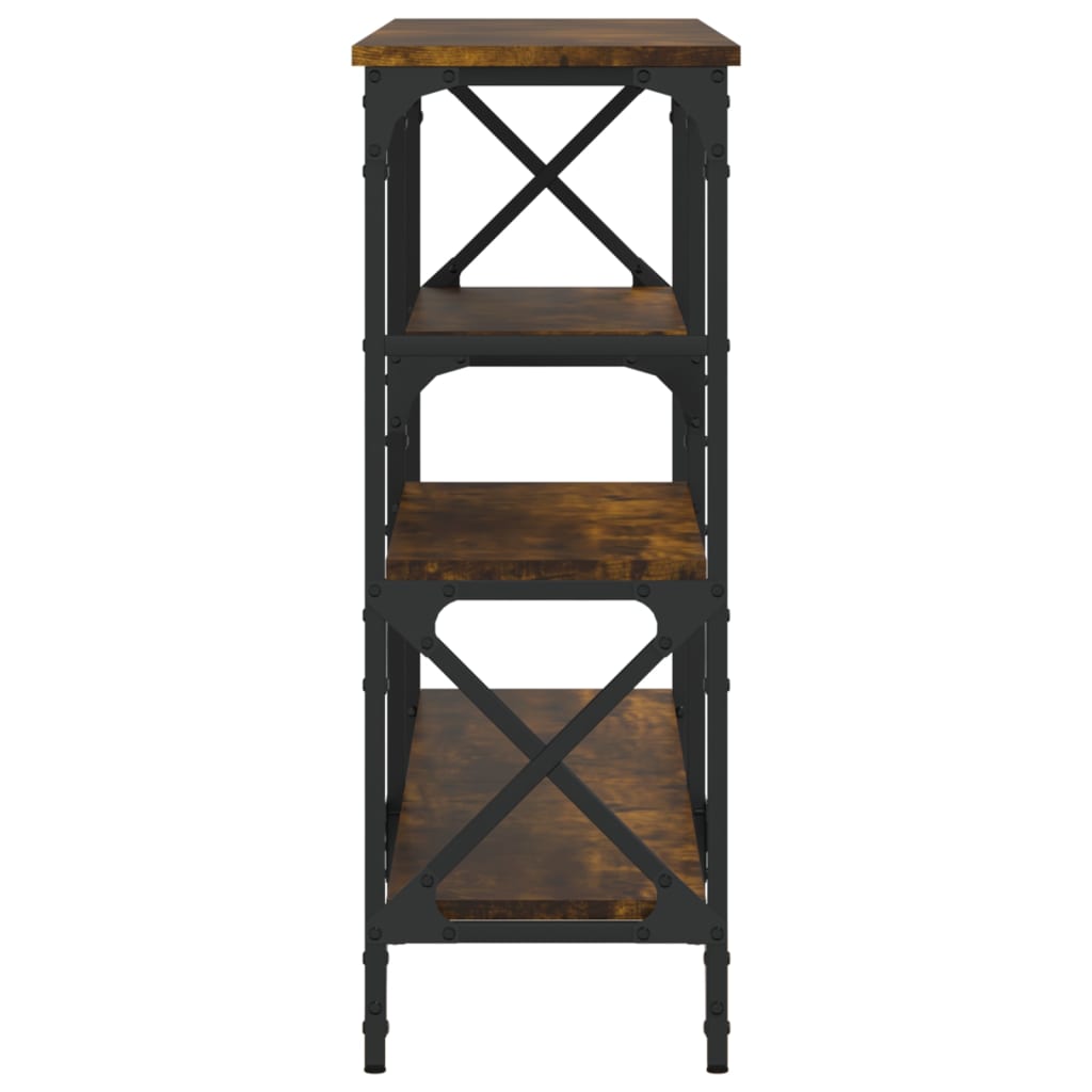 Console Table Smoked Oak 150x29x76,5 cm Engineered Wood