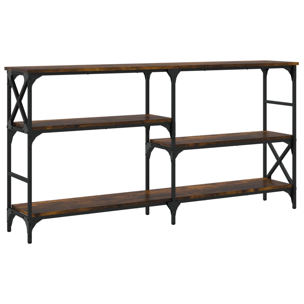 Console Table Smoked Oak 150x29x76,5 cm Engineered Wood