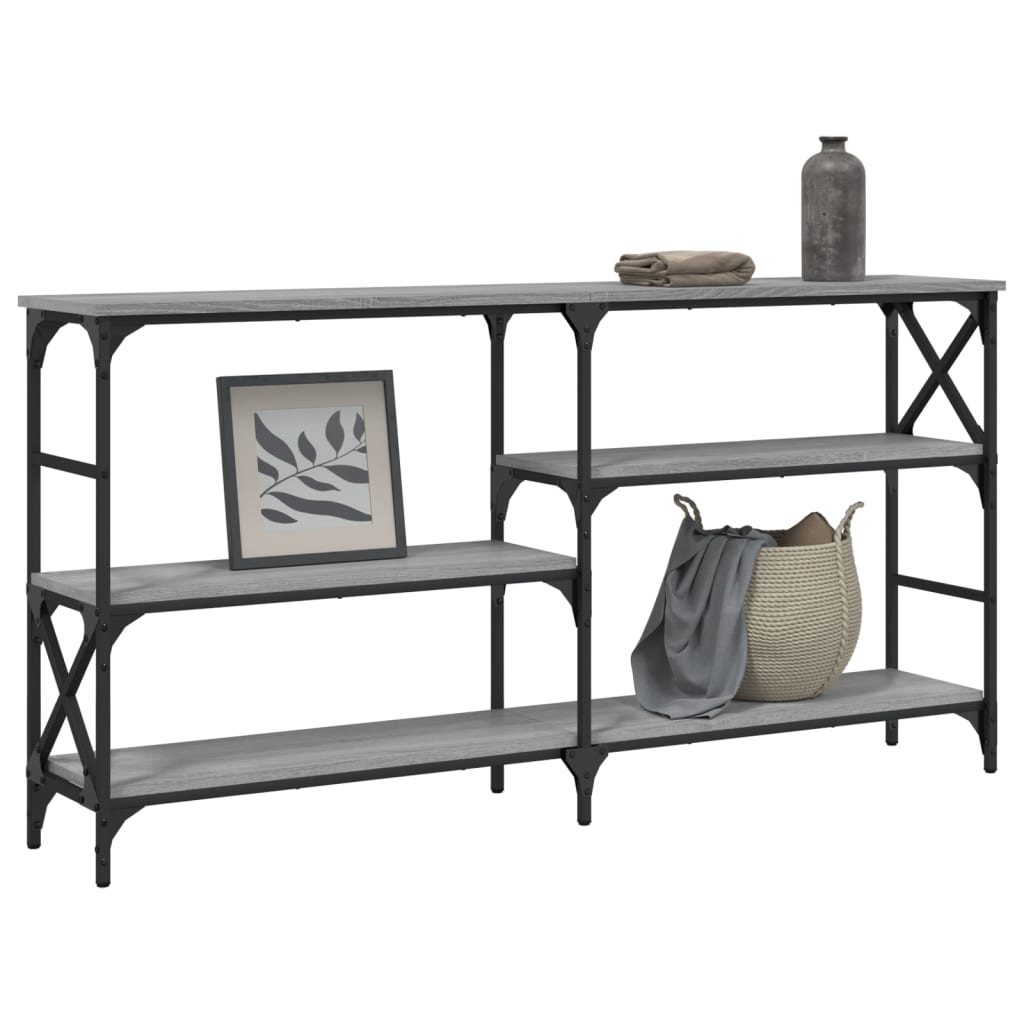 Console Table Grey Sonoma 150x29x76,5 cm Engineered Wood