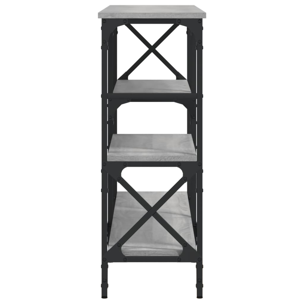 Console Table Grey Sonoma 150x29x76,5 cm Engineered Wood