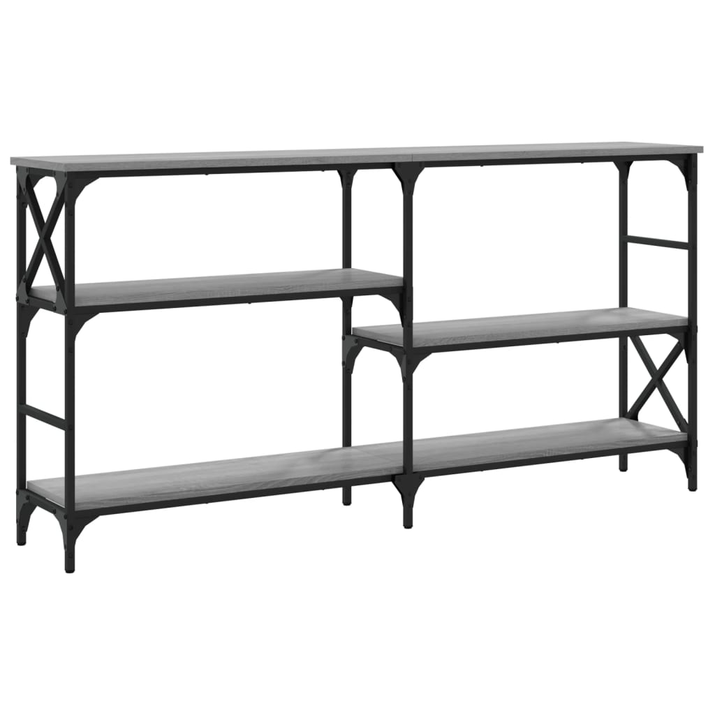 Console Table Grey Sonoma 150x29x76,5 cm Engineered Wood