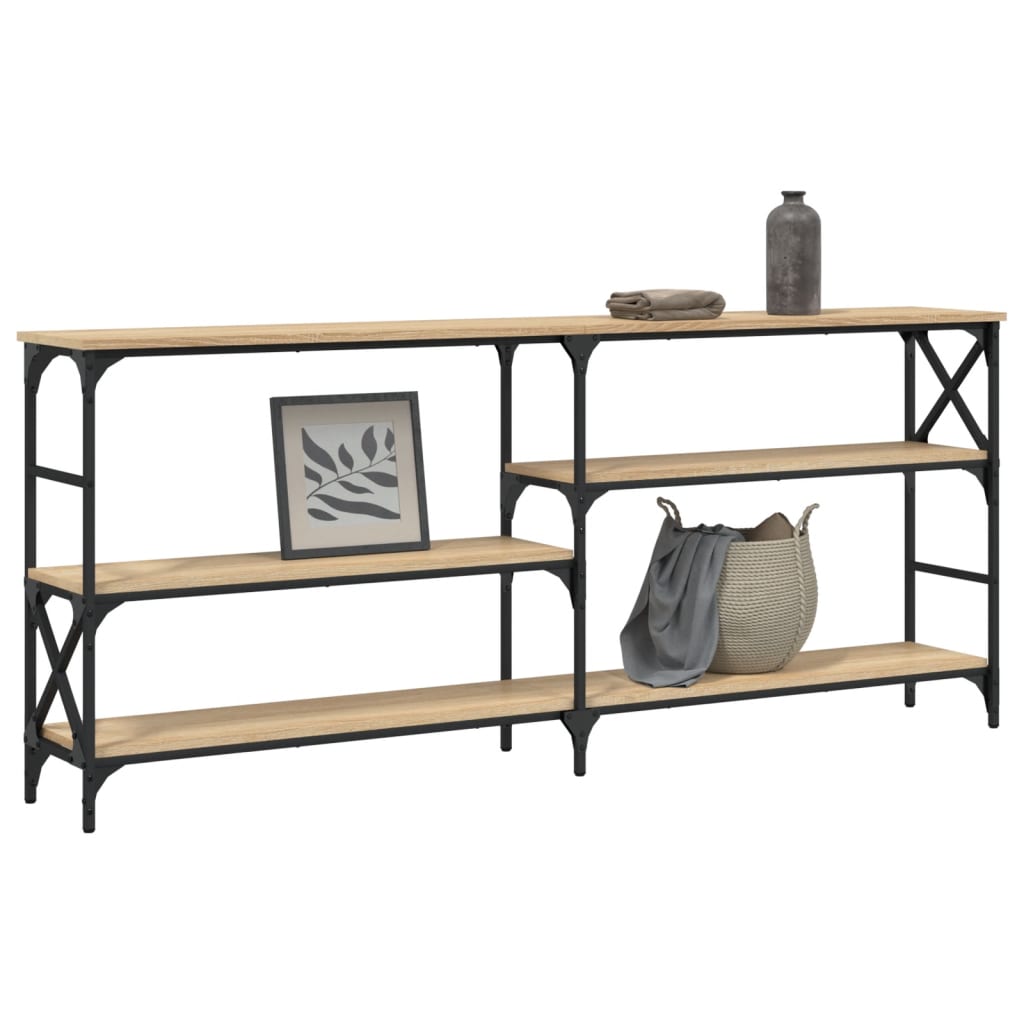 Console Table Sonoma Oak 180x29x76,5 cm Engineered Wood