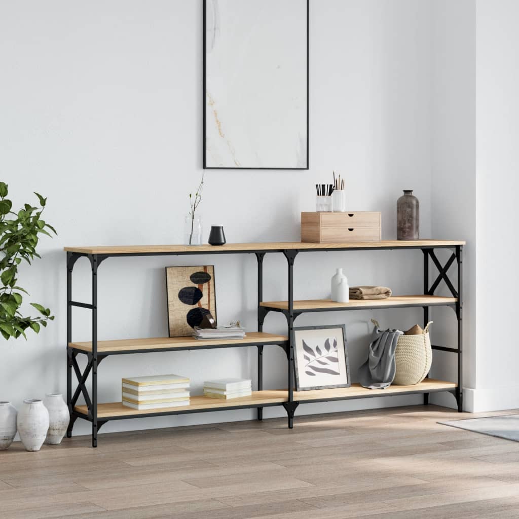Console Table Sonoma Oak 180x29x76,5 cm Engineered Wood