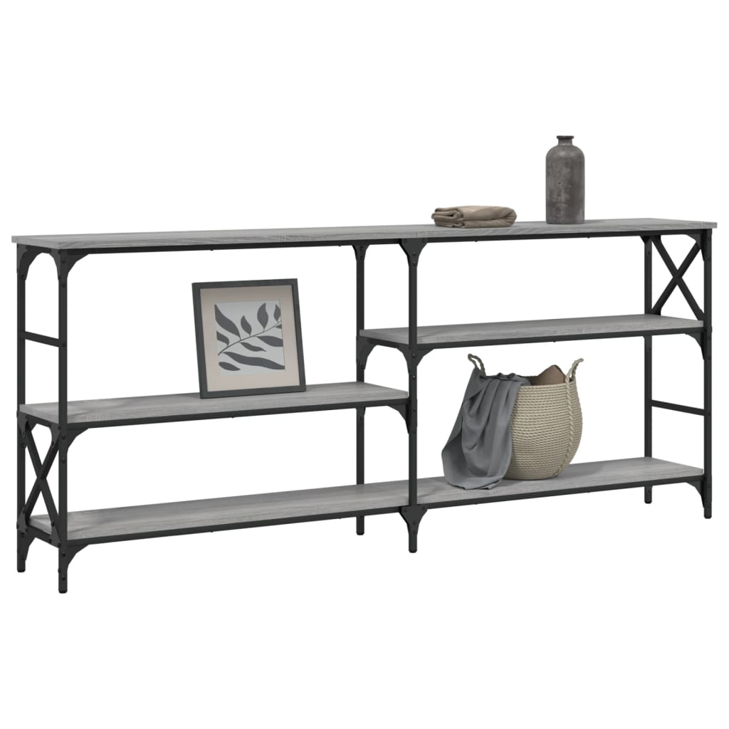 Console Table Grey Sonoma 180x29x76,5 cm Engineered Wood
