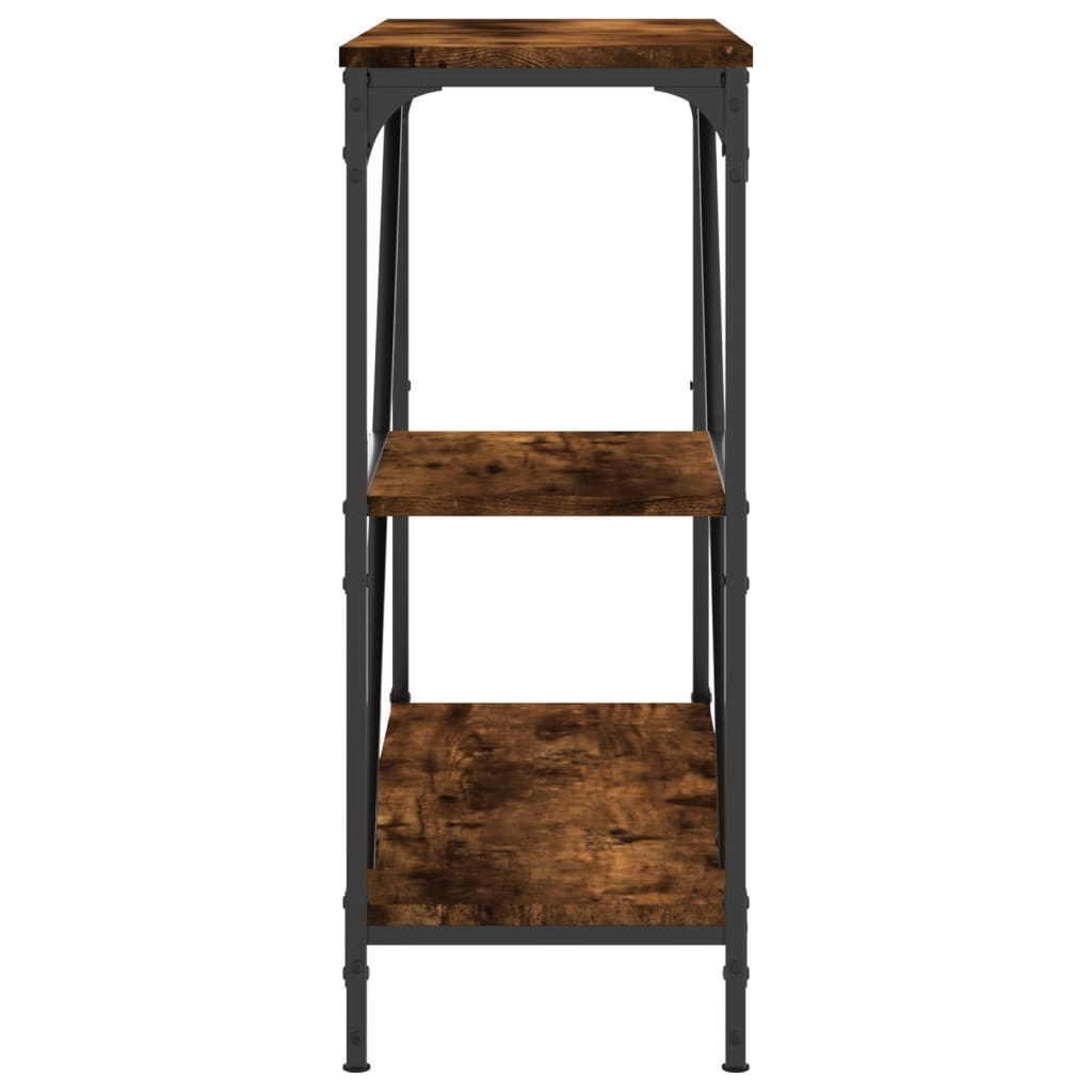 Console Table Smoked Oak 88,5x30x75 cm Engineered Wood