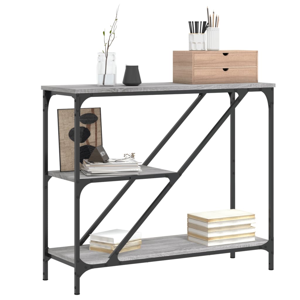 Console Table Grey Sonoma 88,5x30x75 cm Engineered Wood