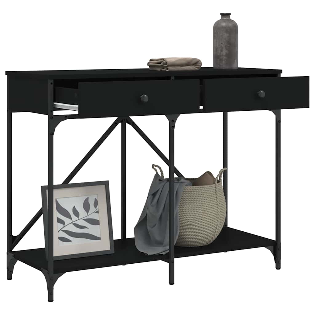 Console Table Black 100x39x78,5 cm Engineered Wood