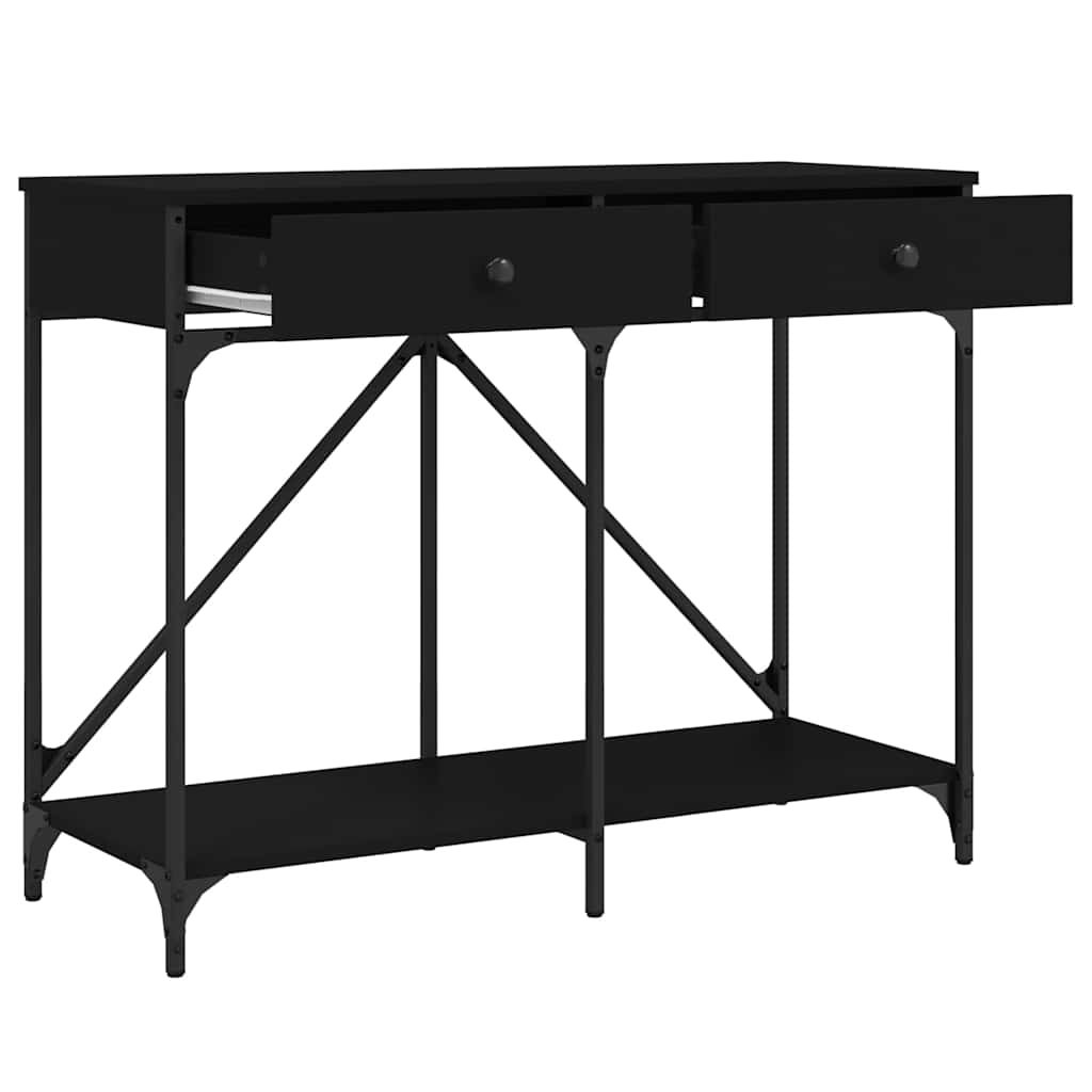 Console Table Black 100x39x78,5 cm Engineered Wood