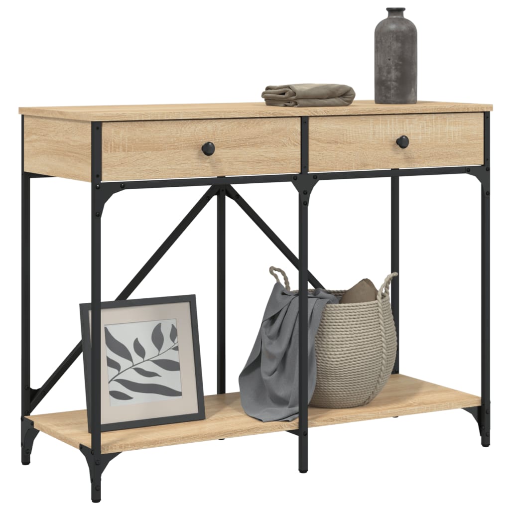 Console Table Sonoma Oak 100x39x78,5 cm Engineered Wood