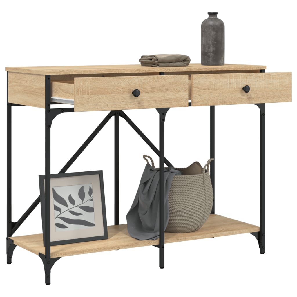 Console Table Sonoma Oak 100x39x78,5 cm Engineered Wood