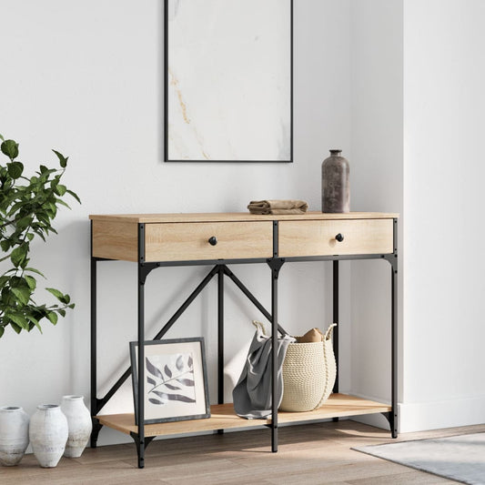Console Table Sonoma Oak 100x39x78,5 cm Engineered Wood