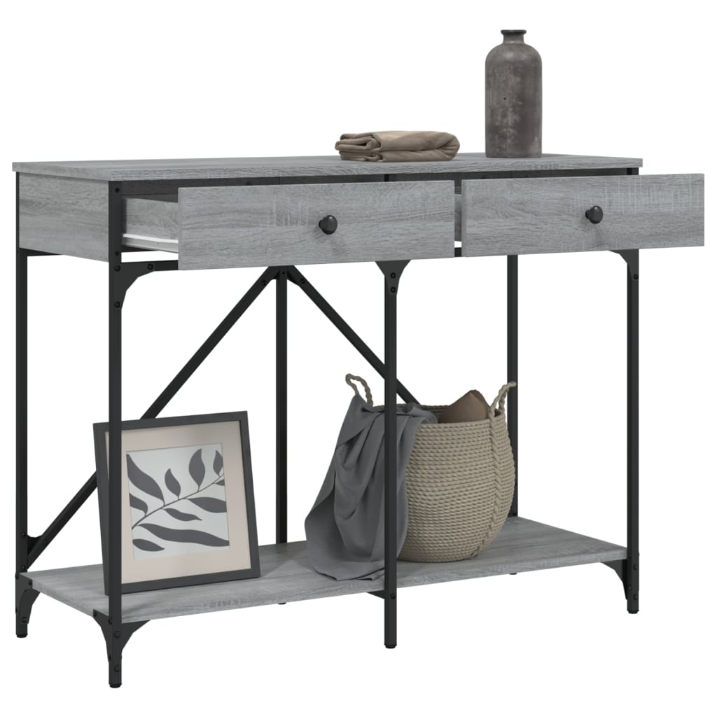 Console Table Grey Sonoma 100x39x78,5 cm Engineered Wood