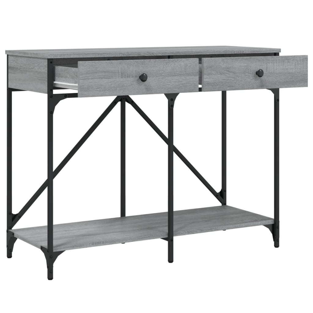 Console Table Grey Sonoma 100x39x78,5 cm Engineered Wood