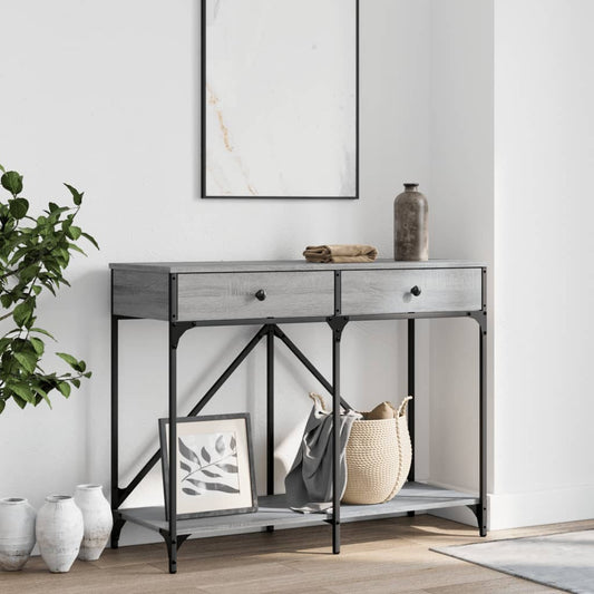 Console Table Grey Sonoma 100x39x78,5 cm Engineered Wood
