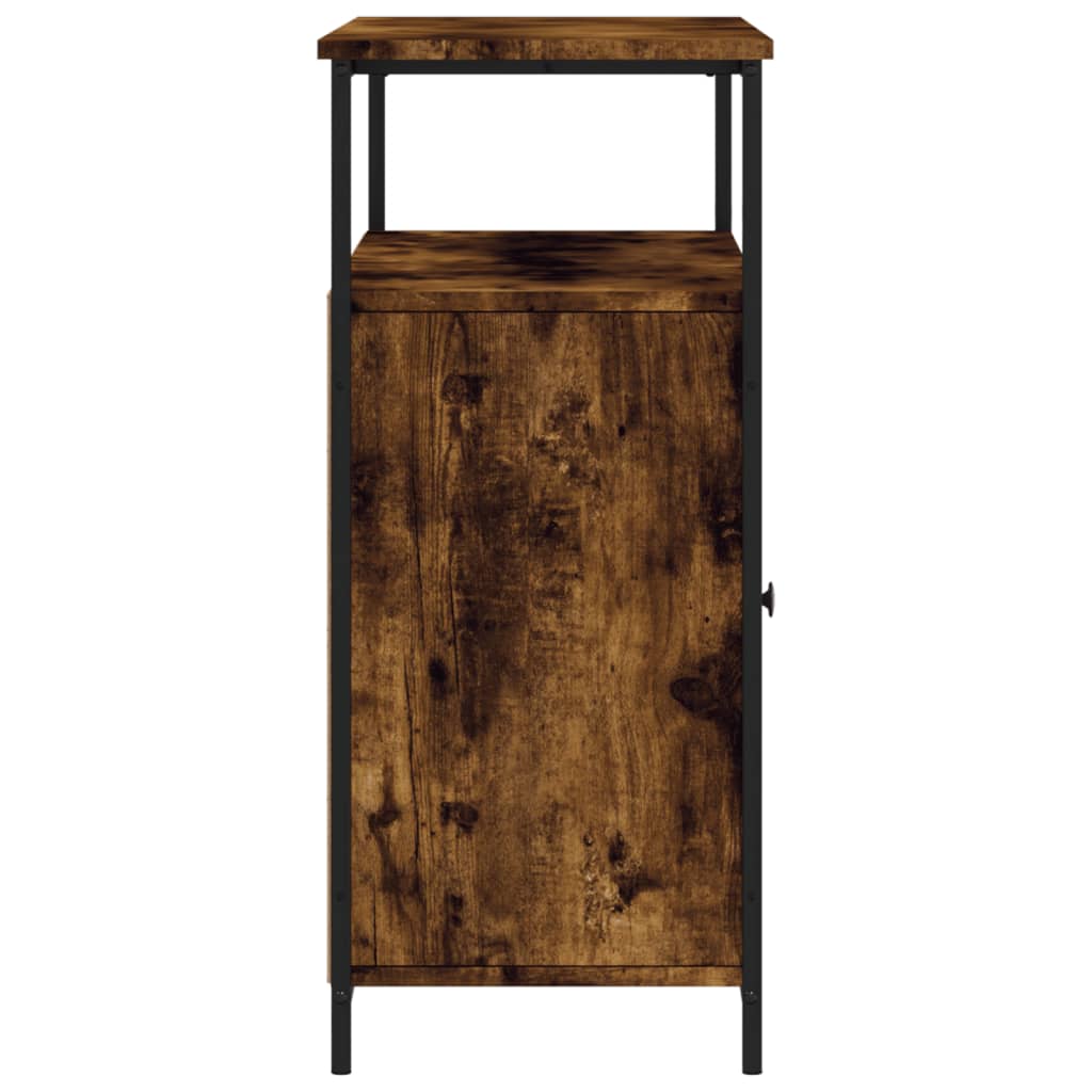 Sideboard Smoked Oak 100x35x80 cm Engineered Wood
