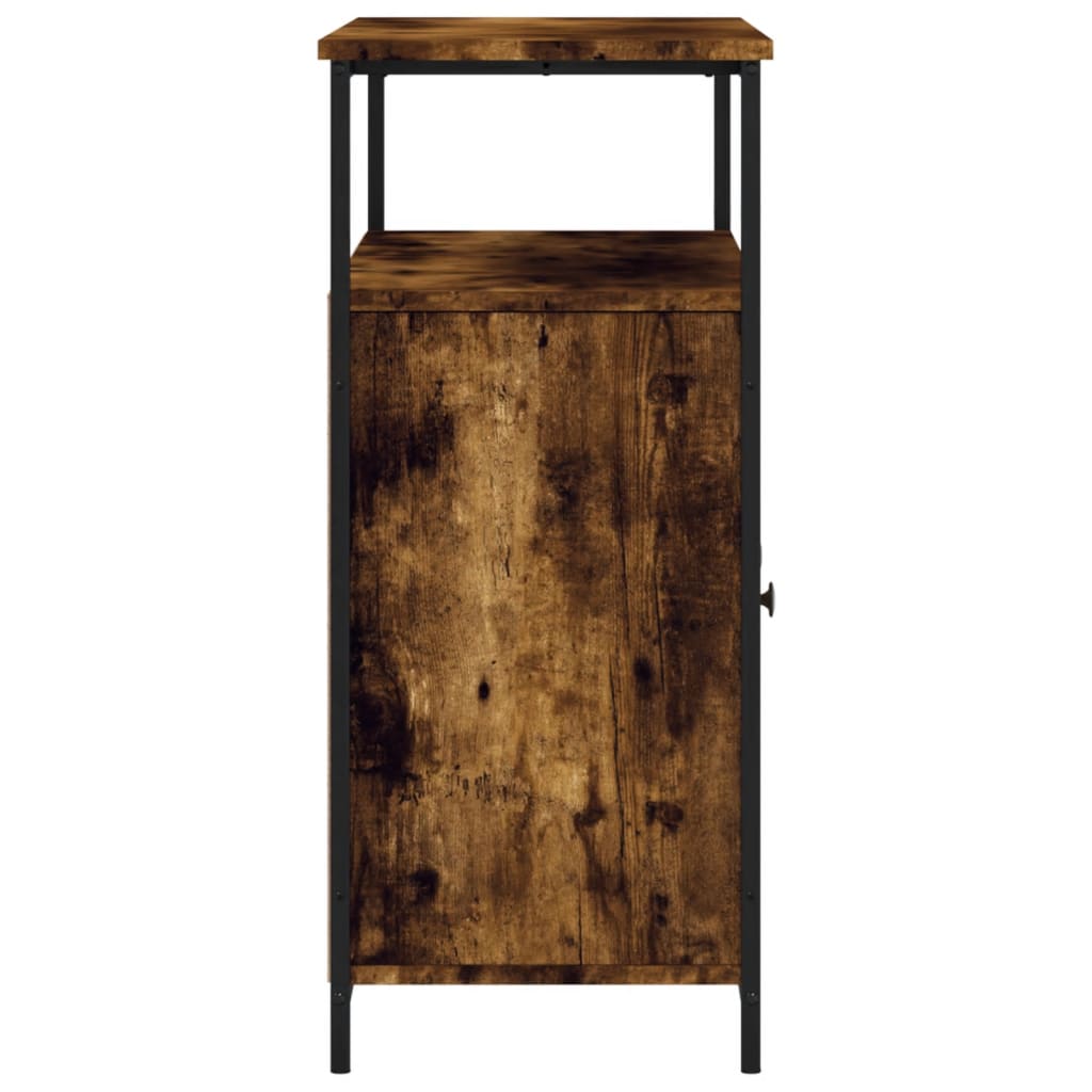 Sideboard Smoked Oak 100x35x80 cm Engineered Wood