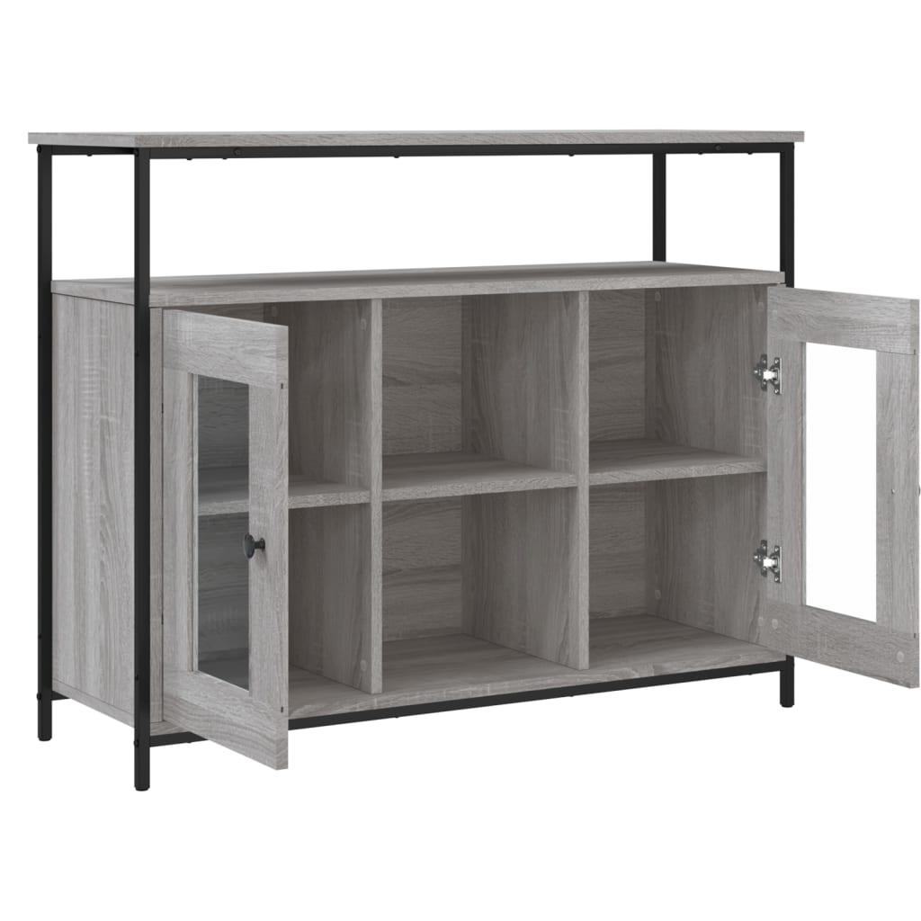 Sideboard Grey Sonoma 100x35x80 cm Engineered Wood