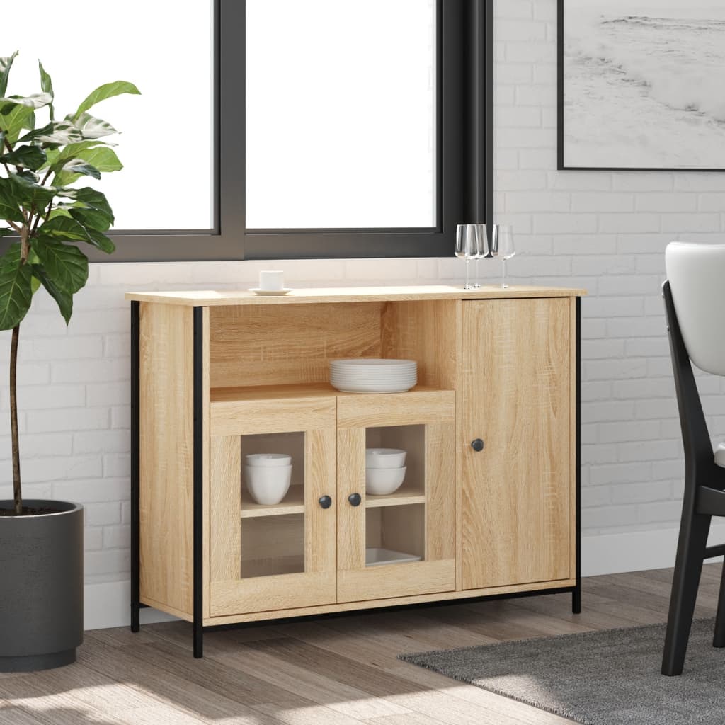 Sideboard Sonoma Oak 100x35x75 cm Engineered Wood