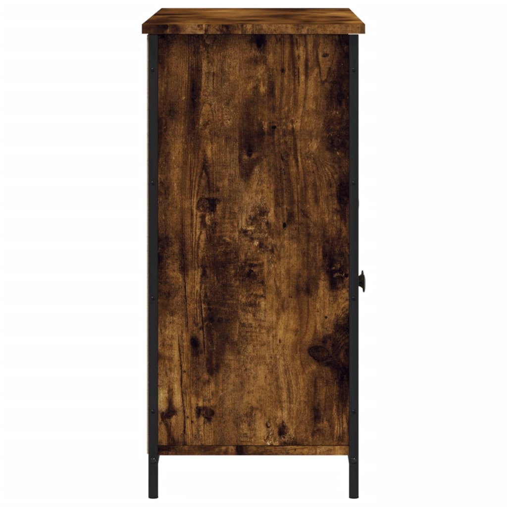 Sideboard Smoked Oak 100x35x75 cm Engineered Wood