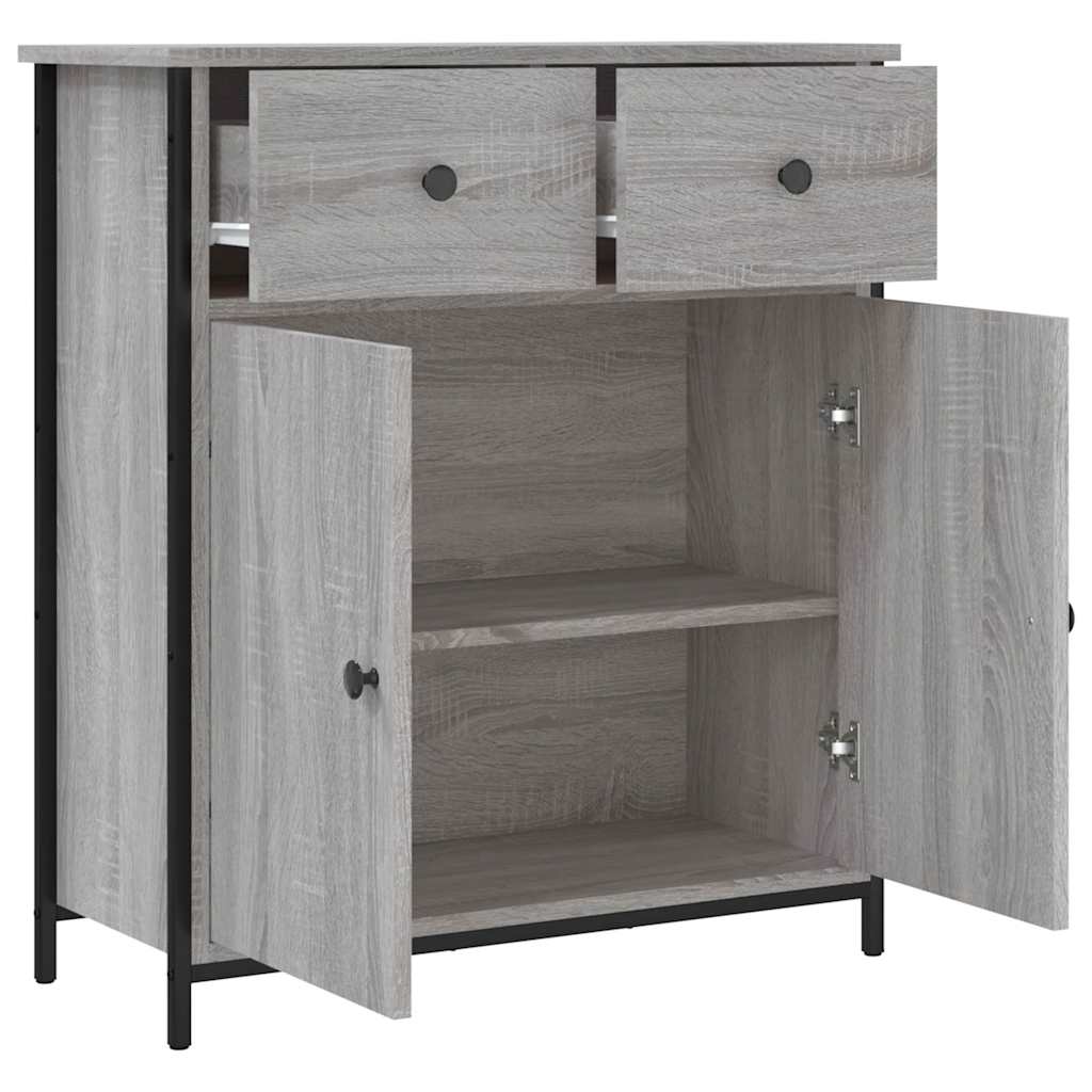 Sideboard Grey Sonoma 70x30x80 cm Engineered Wood
