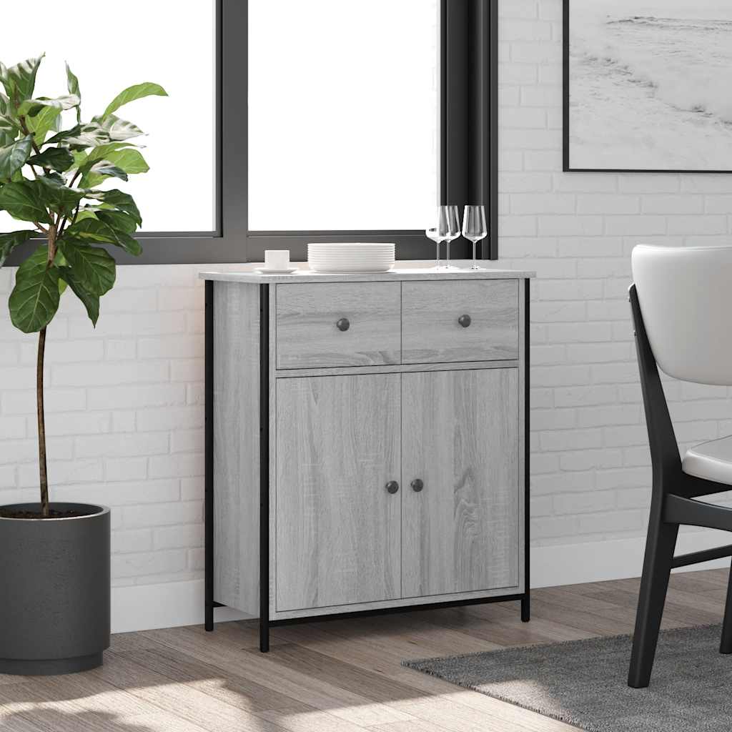 Sideboard Grey Sonoma 70x30x80 cm Engineered Wood