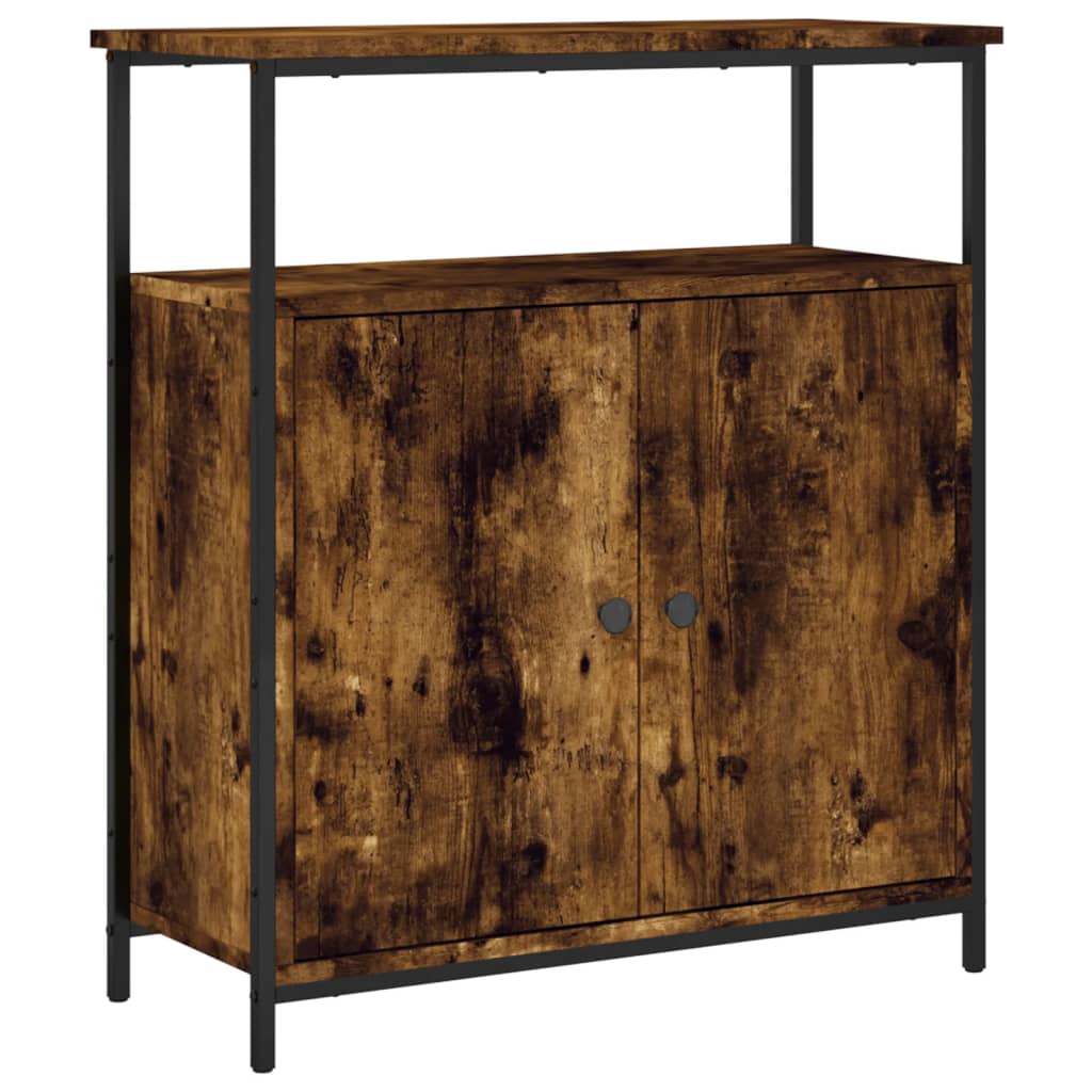 Sideboard Smoked Oak 70x30x80 cm Engineered Wood