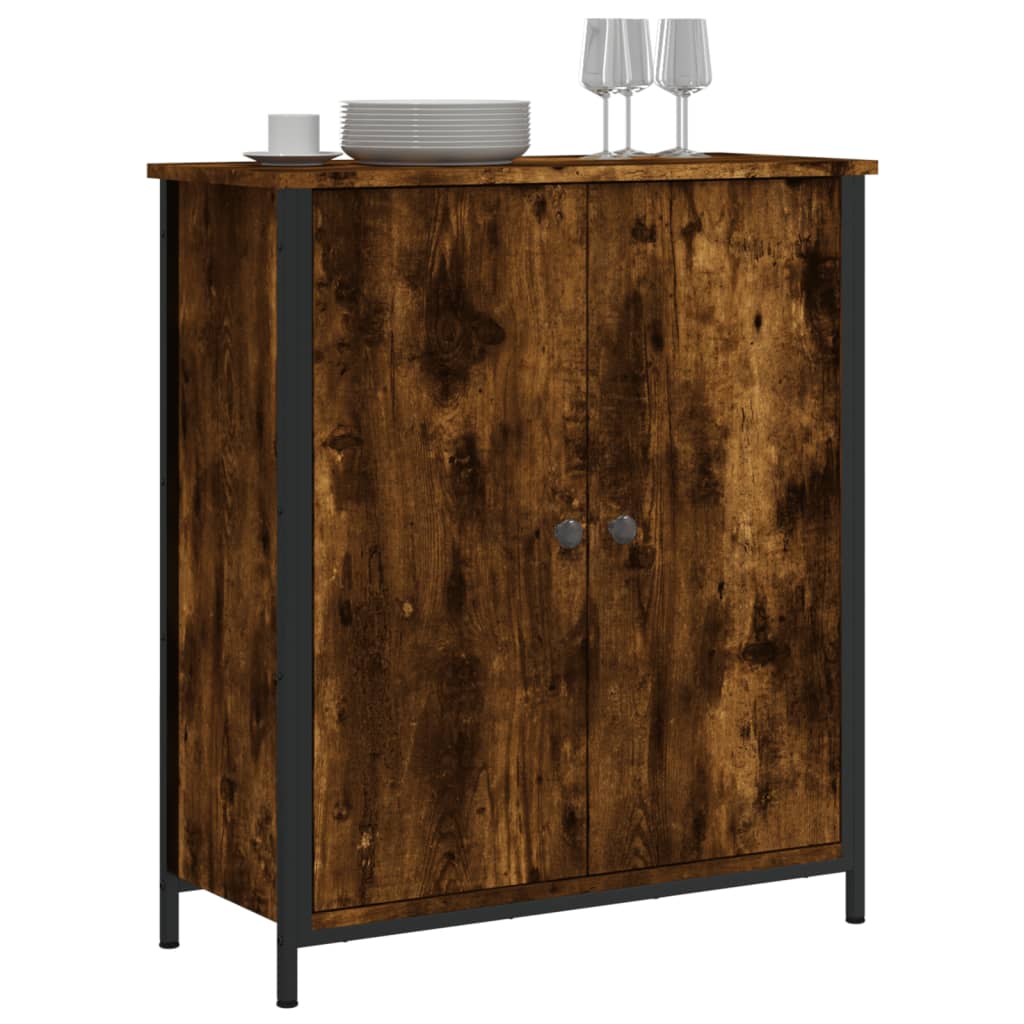 Sideboard Smoked Oak 70x30x80 cm Engineered Wood