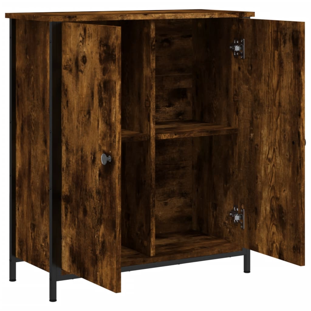 Sideboard Smoked Oak 70x30x80 cm Engineered Wood