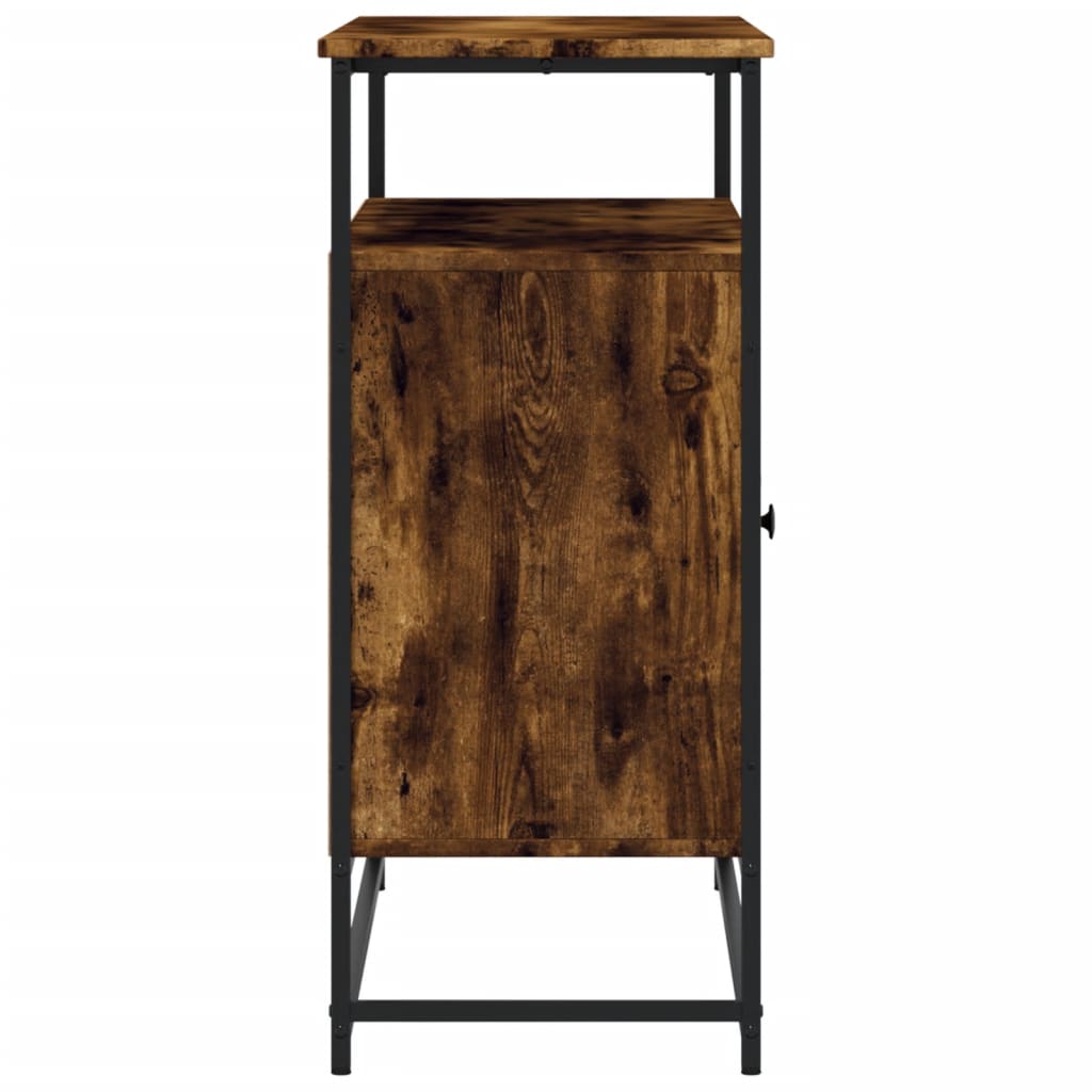 Sideboard Smoked Oak 100x35x80 cm Engineered Wood