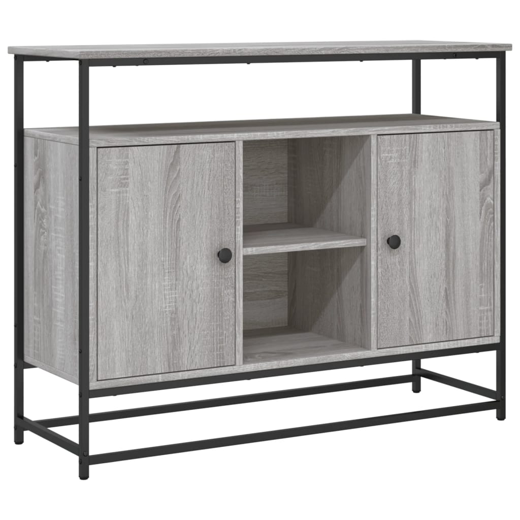 Sideboard Grey Sonoma 100x35x80 cm Engineered Wood