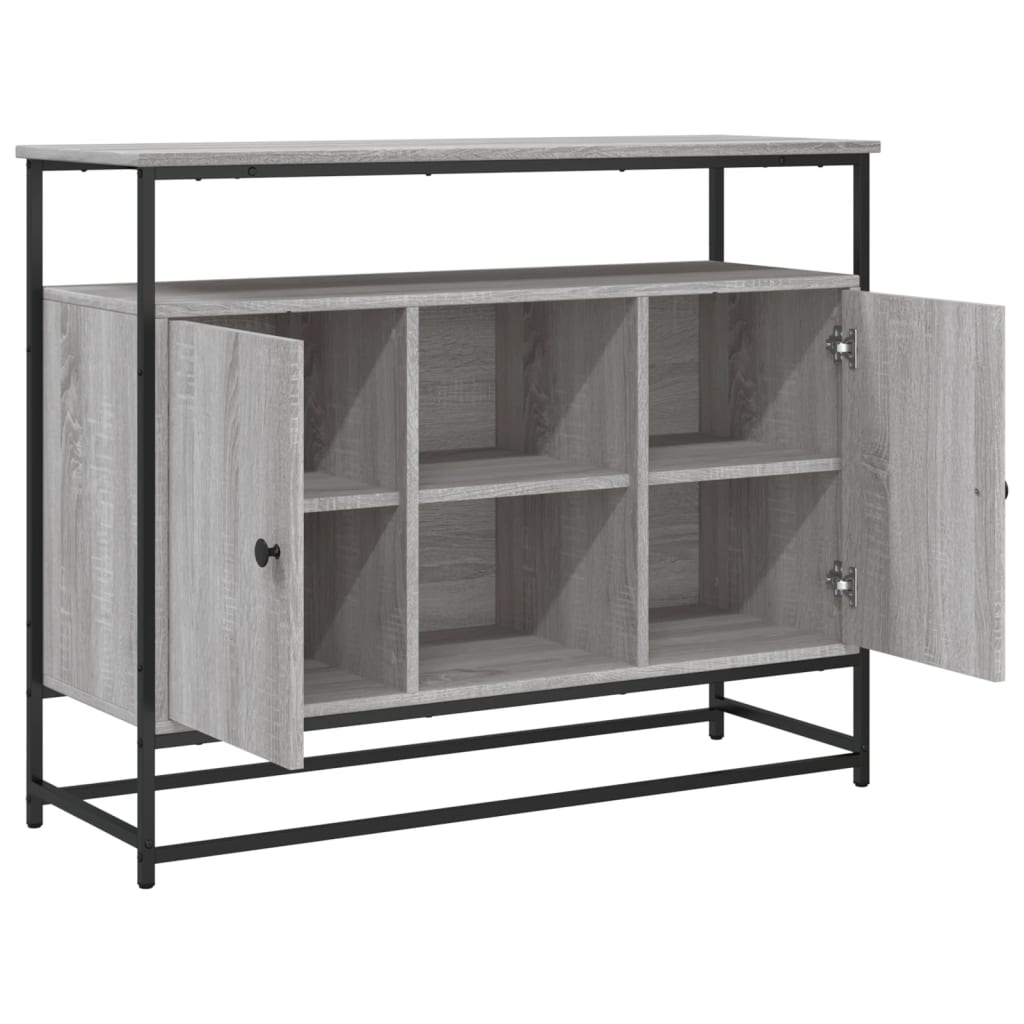 Sideboard Grey Sonoma 100x35x80 cm Engineered Wood