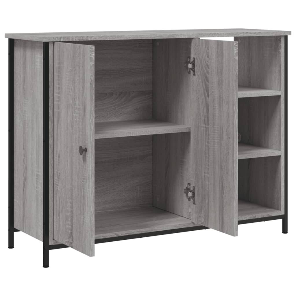 vidaXL Sideboard Grey Sonoma 100x33x75 cm Engineered Wood