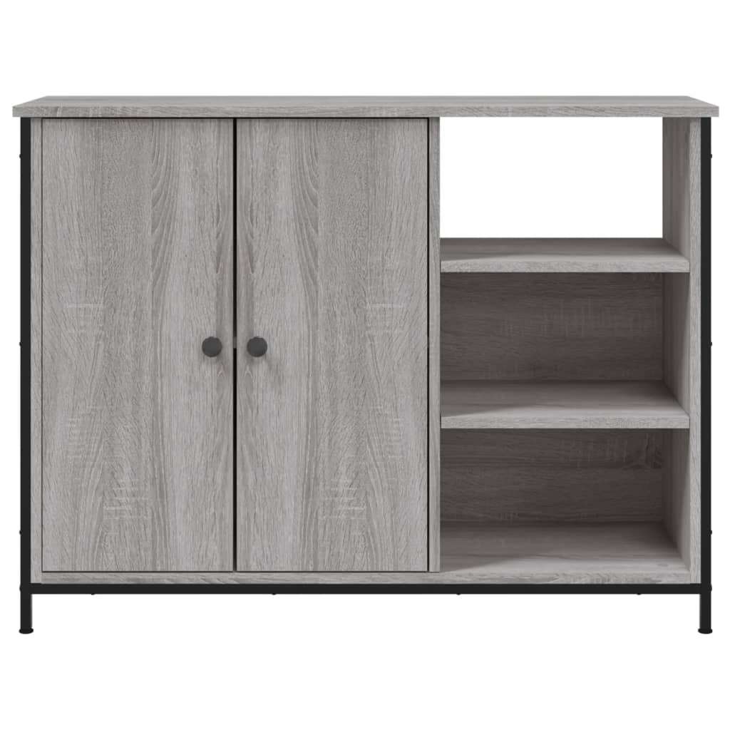 vidaXL Sideboard Grey Sonoma 100x33x75 cm Engineered Wood