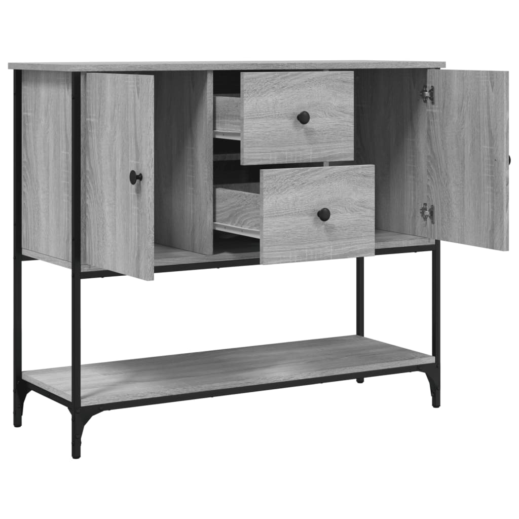 Sideboard Grey Sonoma 100x36x85 cm Engineered Wood