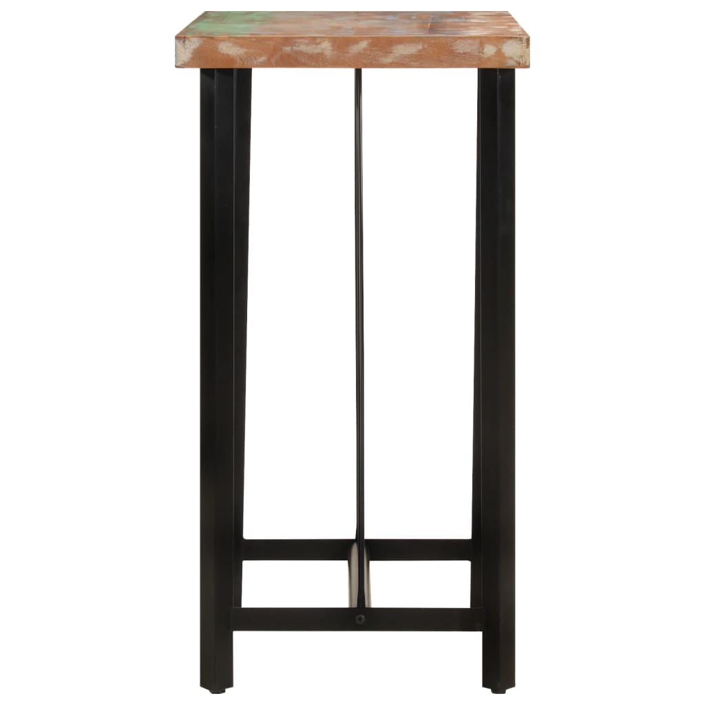 vidaXL Bar Table 55x55x107 cm Solid Wood Reclaimed and Iron