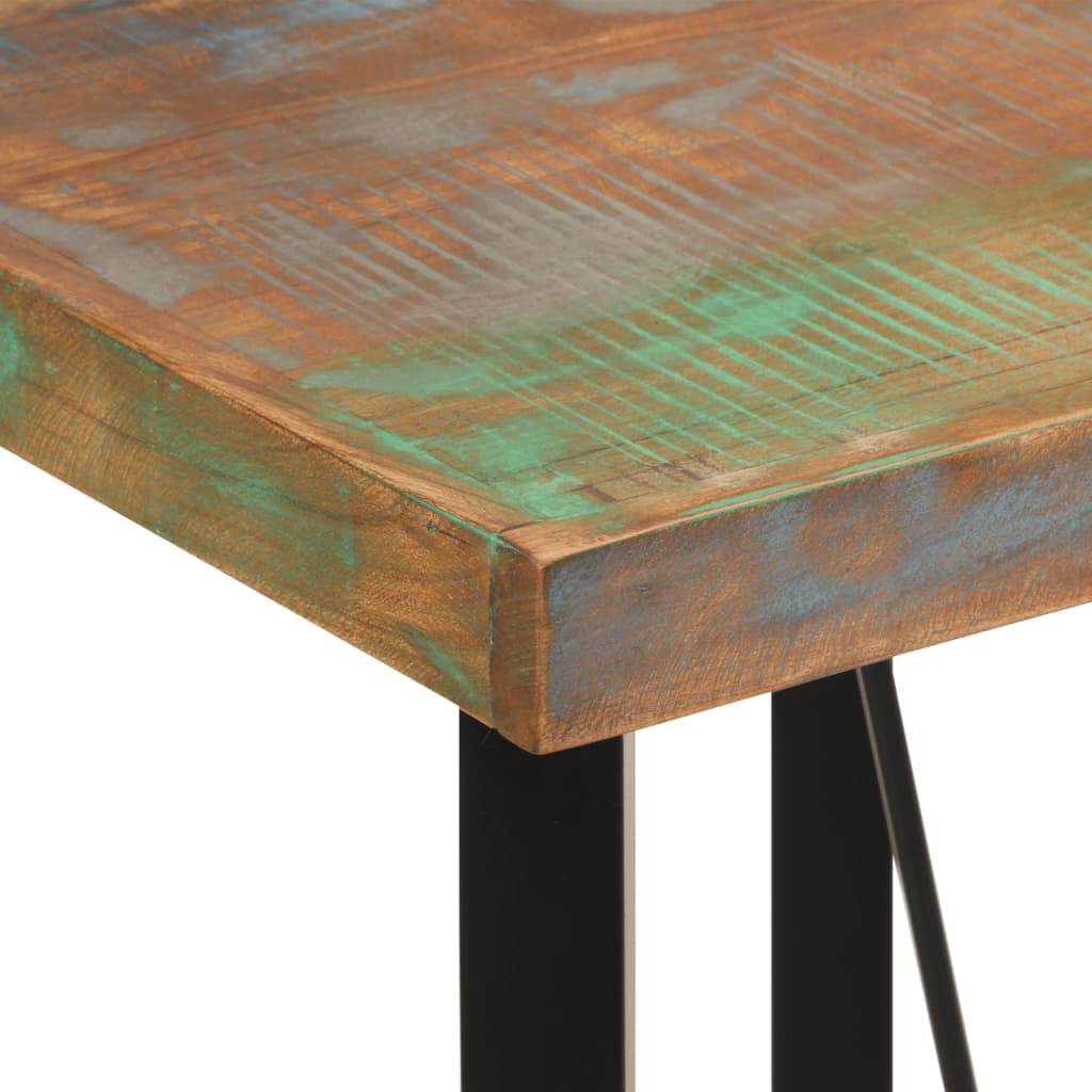 vidaXL Bar Table 55x55x107 cm Solid Wood Reclaimed and Iron