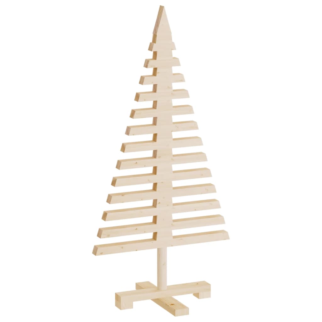 vidaXL Wooden Christmas Tree for Decoration 90 cm Solid Wood Pine