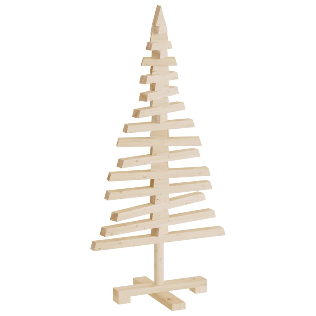 vidaXL Wooden Christmas Tree for Decoration 90 cm Solid Wood Pine