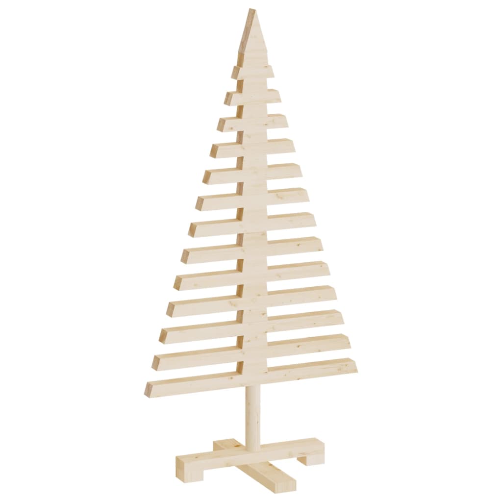 vidaXL Wooden Christmas Tree for Decoration 90 cm Solid Wood Pine