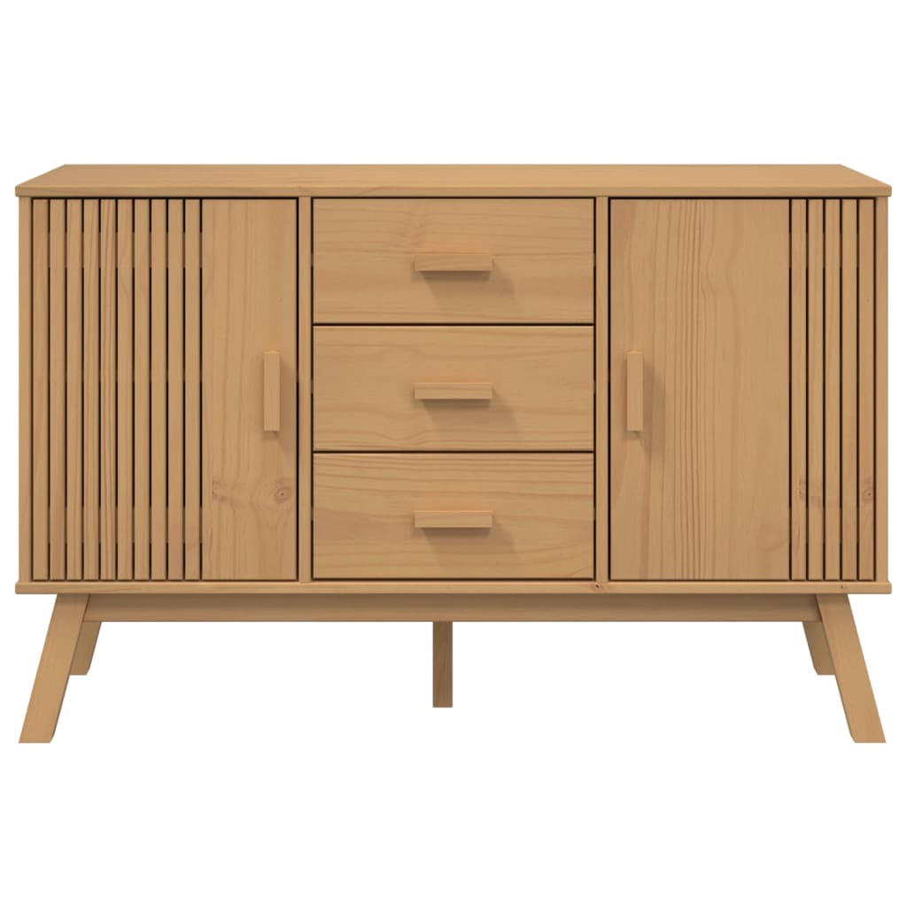 Sideboard "OLDEN" Brown 114x43x73,5cm Solid Wood Pine