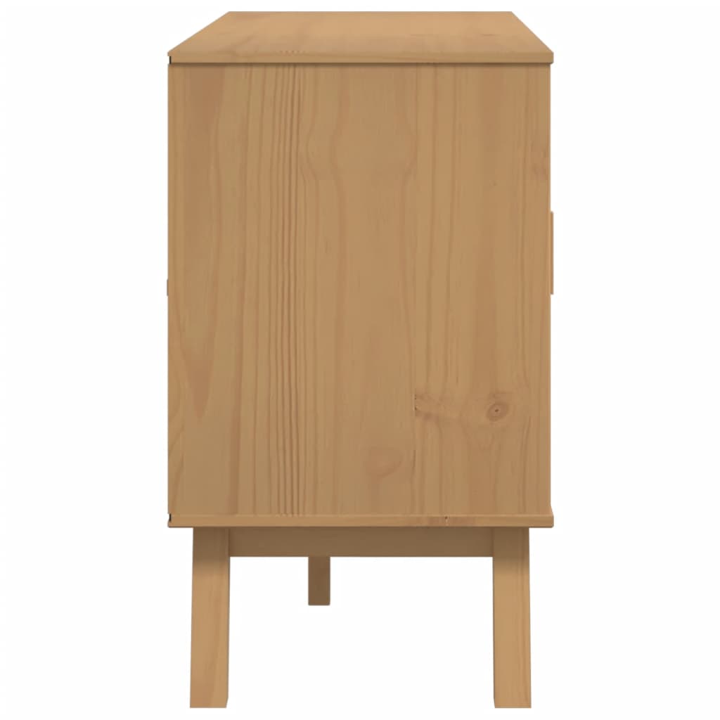 Sideboard "OLDEN" Brown 114x43x73,5cm Solid Wood Pine