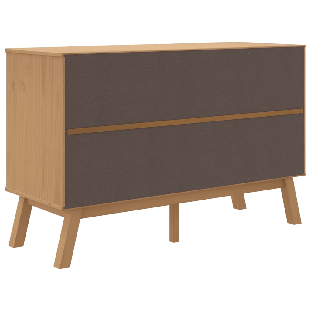 Sideboard "OLDEN" Brown 114x43x73,5cm Solid Wood Pine