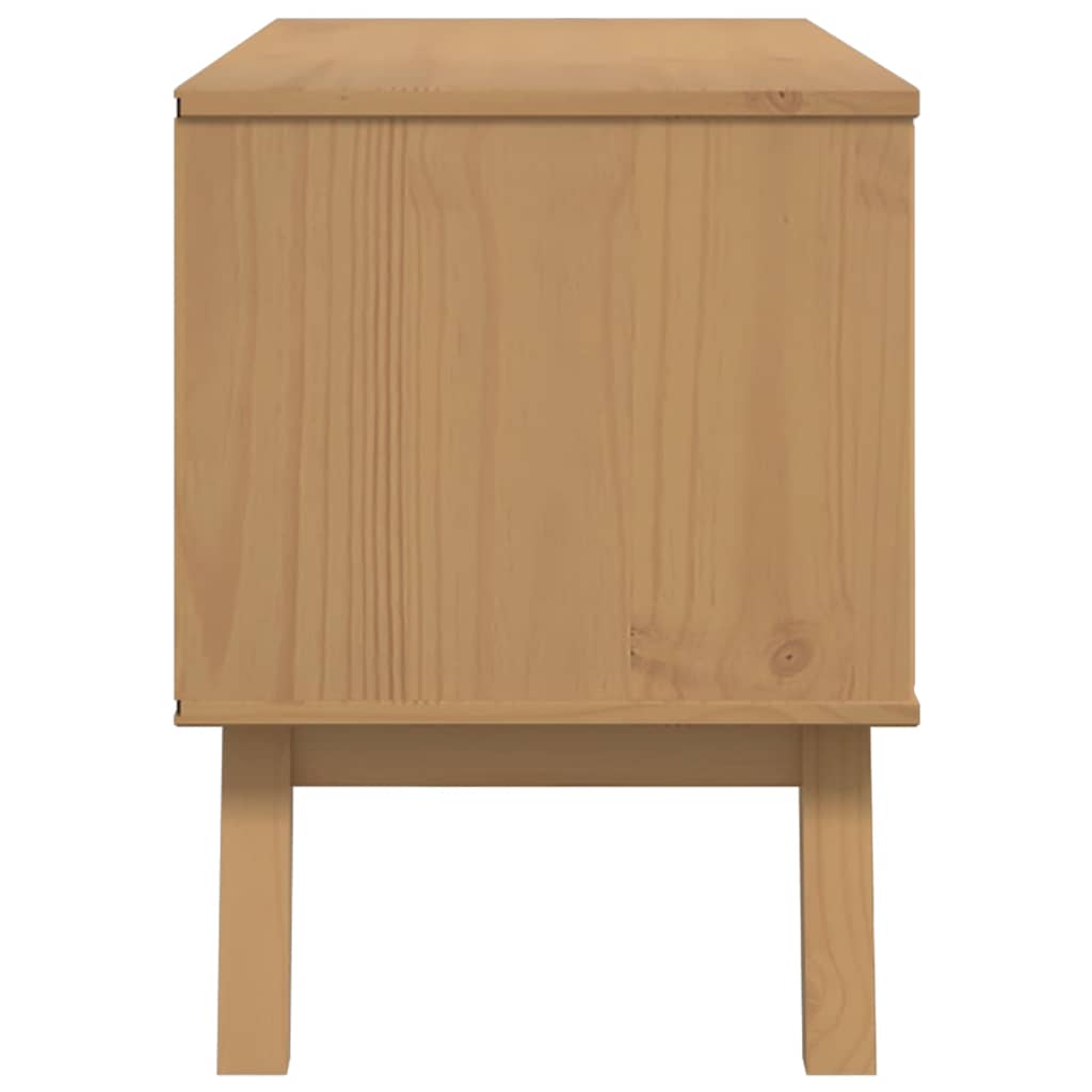 TV Cabinet "OLDEN" Brown 114x43x57 cm Solid Wood Pine