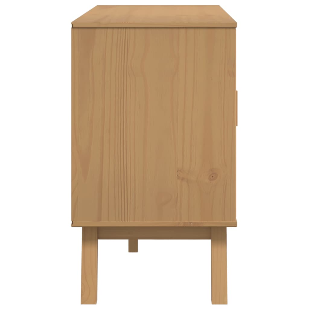 Sideboard "OLDEN" Brown 114x43x73,5 cm Solid Wood Pine