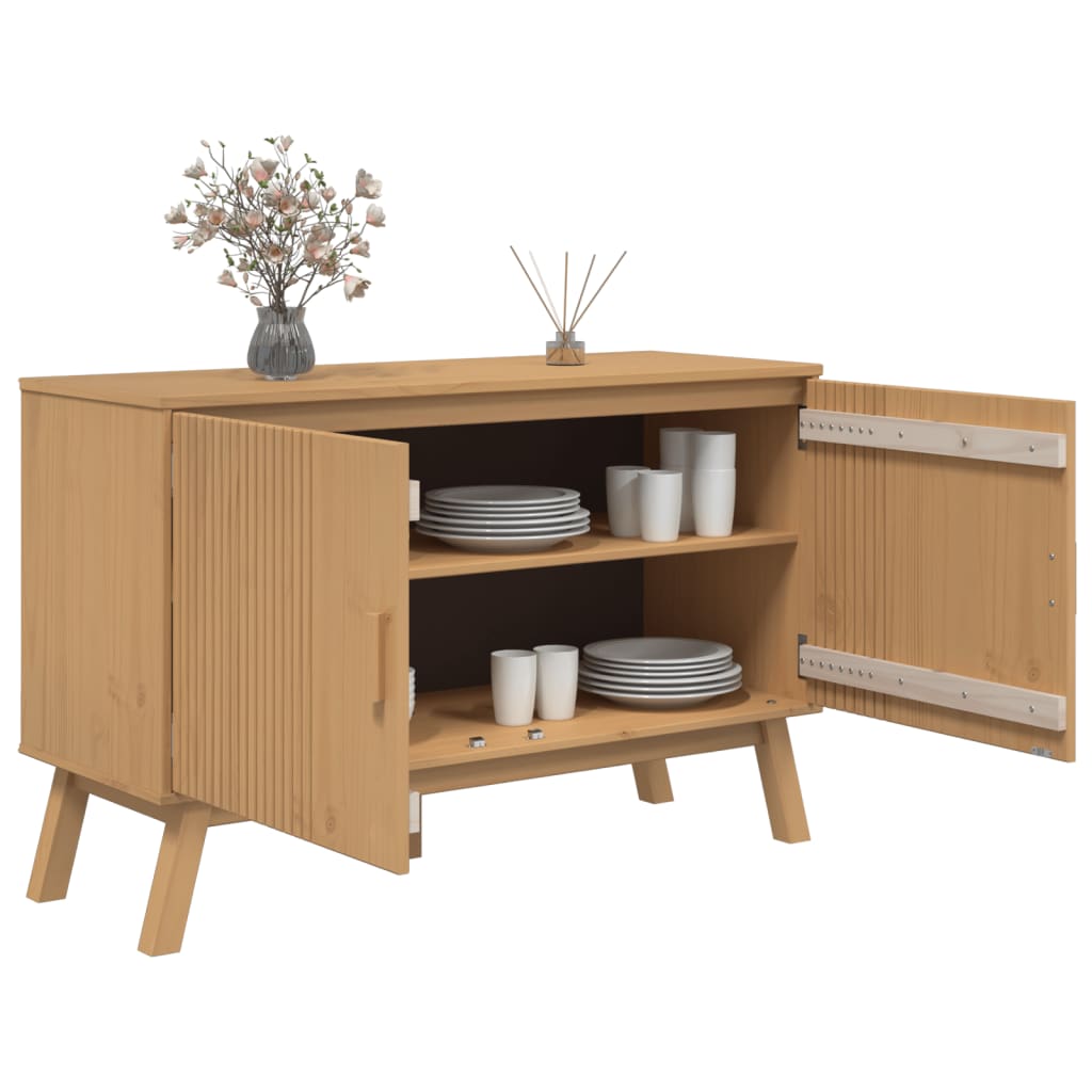 Sideboard OLDEN Brown 114x43x73.5 cm Solid Wood Pine