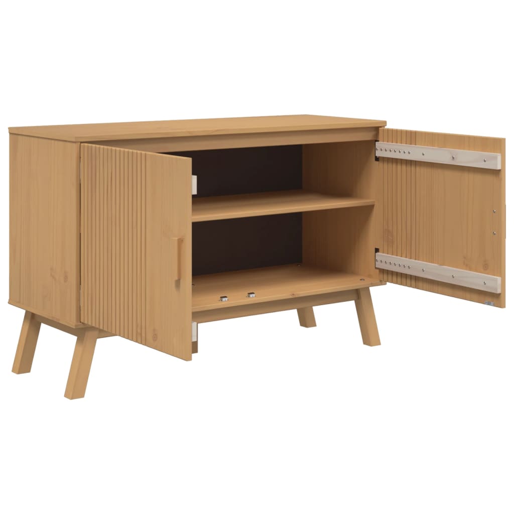 Sideboard "OLDEN" Brown 114x43x73,5 cm Solid Wood Pine